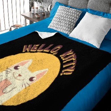 Discover Hello, Kitty Smiling Cat Baby Blankets