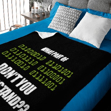 Discover Computer Science Nerd Geek Programmer Binary Baby Blankets