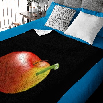 Discover Apple worm fuck off Baby Blankets