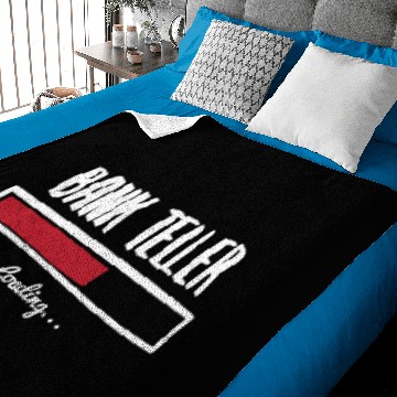 Discover Funny Bank Teller Design Baby Blankets