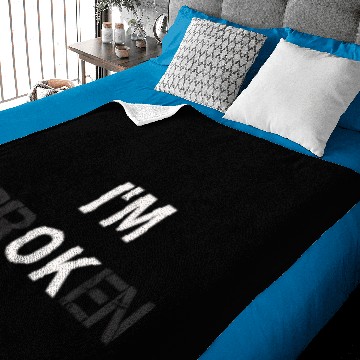 Discover I'm ok broken pain depression Baby Blankets
