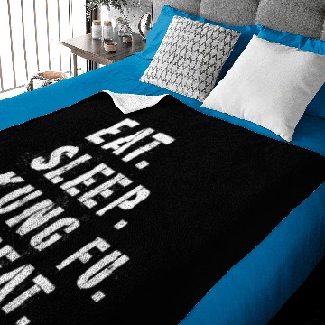 Discover Eat Sleep Kung Fu Repeat Slogan Karate gift Baby Blankets