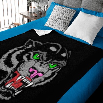 Discover Black Panther Head Baby Blankets