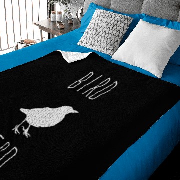 Discover Bird Nerd Birding Baby Blankets