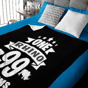 Discover One Rhino 99 Problems Baby Blankets