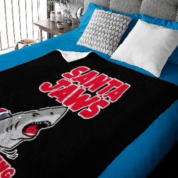 Discover Santa Jaws is coming Baby Blankets