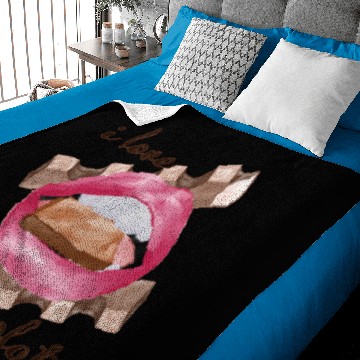 Discover i love chocolate lips Baby Blankets