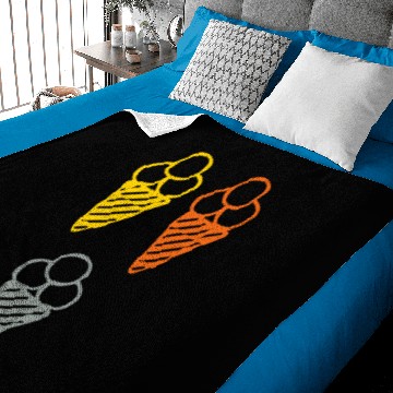 Discover Vanilla Ice Cream Baby Blankets