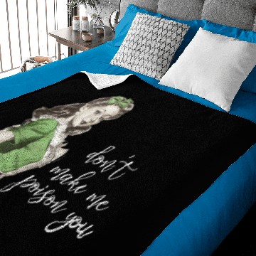 Discover Retro Waitress Don't Make Me Poison You Baby Blankets