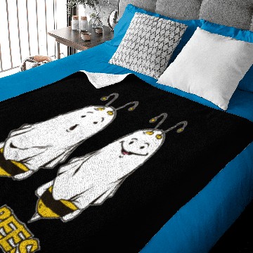 Discover Halloween Boo Bees Baby Blankets