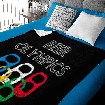 Discover Beer Olympics Baseball Jerseys Baby Blankets