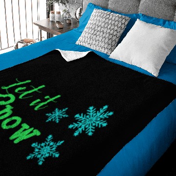 Discover Merry christmas let it snow Baby Blankets