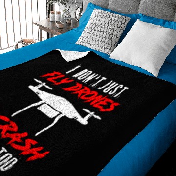 Discover Dont just fly drones - drone, quadrocopter, flight Baby Blankets
