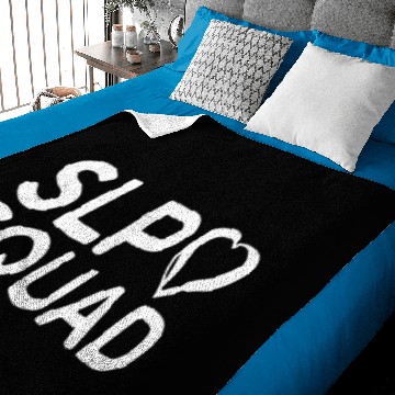 Discover SLP Squad Teacher Gift School Speech Language Baby Blankets