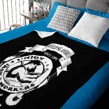 Discover union Ironworker Baby Blankets