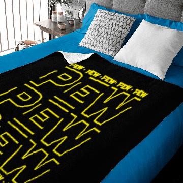 Discover Pew Pew Star | Space Wars Fan | Funny Sci-fi Baby Blankets