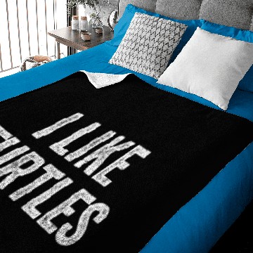 Discover I Like Turtles Baby Blankets