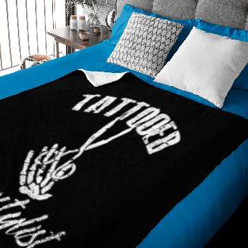 Discover Tattooed Hairstylist Baby Blankets