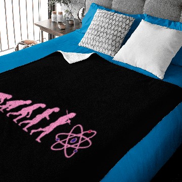 Discover SCIENCE Evolution with Atom Neutron biology Baby Blankets