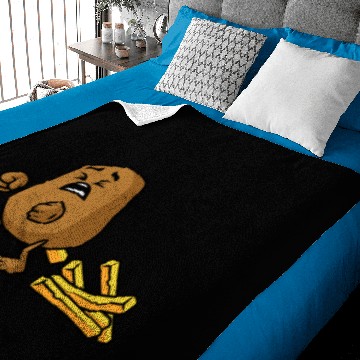 Discover Fries Potato Funny Baby Blankets
