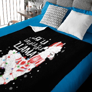 Discover Fa La La Llama Santa Baby Blankets Christmas Funny Gift