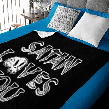 Discover Satan Loves You Baby Blankets