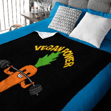 Discover Vegan power CARROT Baby Blankets