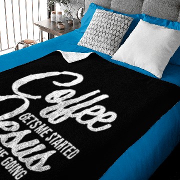 Discover Coffee Jesus Gift Baby Blankets