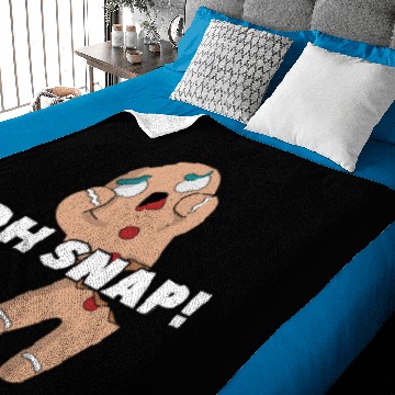 Discover Gingerbread Man Oh Snap Funny Cute Christmas Baby Blankets