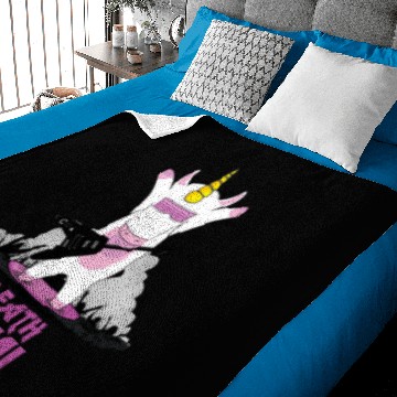 Discover Death Metal Unicorn Baby Blankets