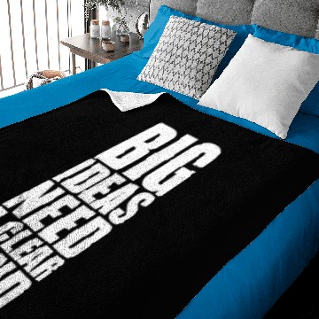 Discover Big Ideas Need a Clear Mind Baby Blankets