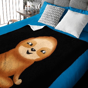 Discover Cute funny happy meditating sloth. Nirvana. Baby Blankets