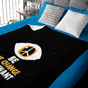 Discover be the change Baby Blankets