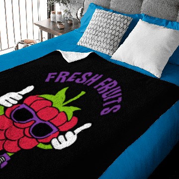 Discover Fresh fruits RASPBERRY Baby Blankets