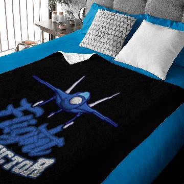 Discover RETRO AIRPLANE Flight Instructor Gift For Pilot Baby Blankets