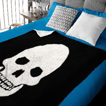 Discover skeleton head Halloween Baby Blankets