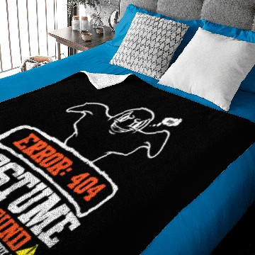 Discover Halloween Error 404 Costume Not Found Ghost Baby Blankets