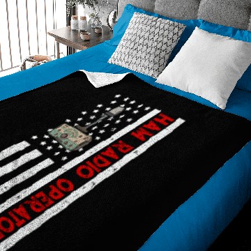 Discover American Ham Radio Operator Baby Blankets