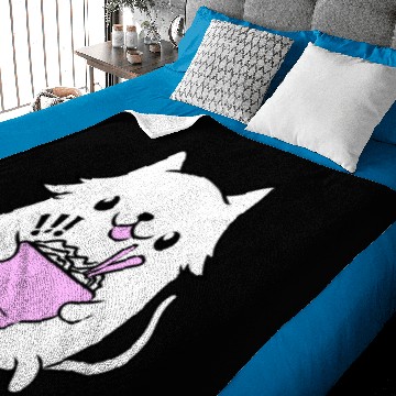 Discover Ramen Cat Gift Baby Blankets