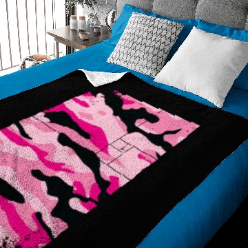 Discover Square camouflage pattern pink Baby Blankets