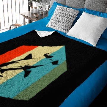 Discover Vintage Retro Hammerhead Shark Baby Blankets