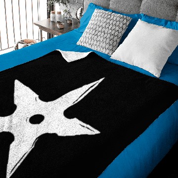 Discover Large Shuriken Ninja Throwing Star Baby Blankets