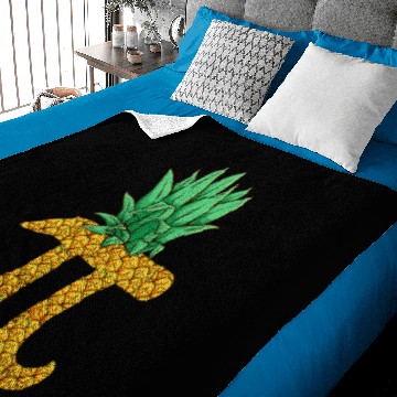 Discover Funny Pi Day Pineapple Meme Math Mathematics Baby Blankets