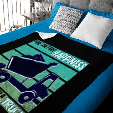 Discover Truck Driver Load Miles Happy Trucker Road Runner Baby Blankets