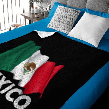 Discover Mexico Graphic Waving Flag Baby Blankets