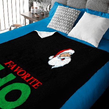 Discover Santas Favorite Ho Ho Ho funny Christmas gift for Baby Blankets