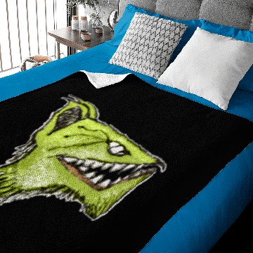Discover Werewolf Head Creepy Drawing Baby Blankets