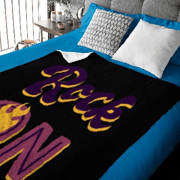 Discover Punk rock and roll electric guitar drummer music Baby Blankets