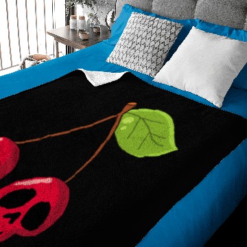 Discover Cherry skull Baby Blankets