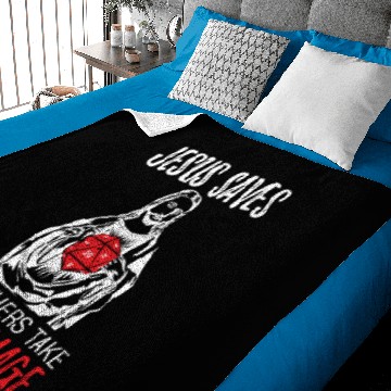 Discover Jesus Saves Pen And Paper Funny Baby Blankets